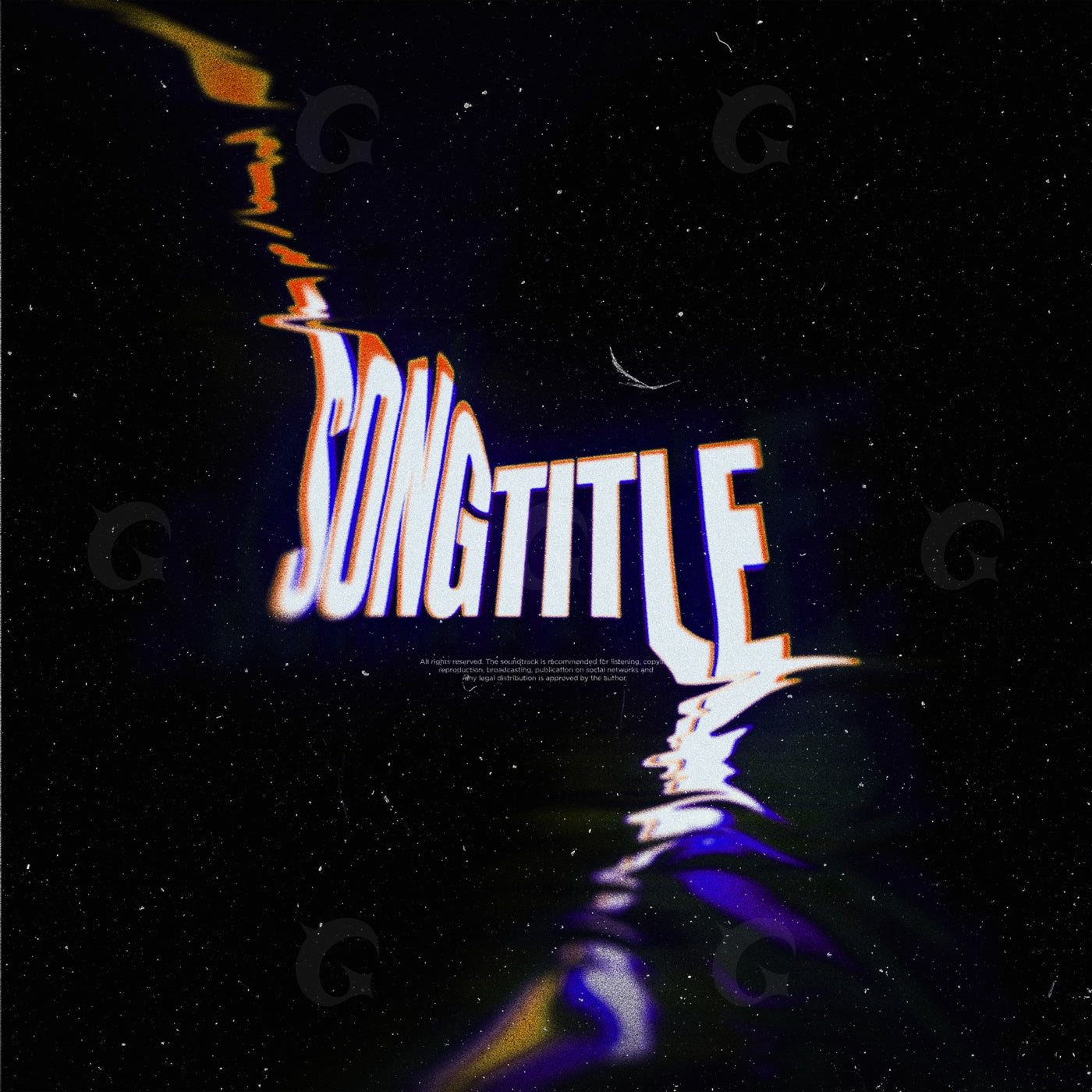 Echoing neon letters