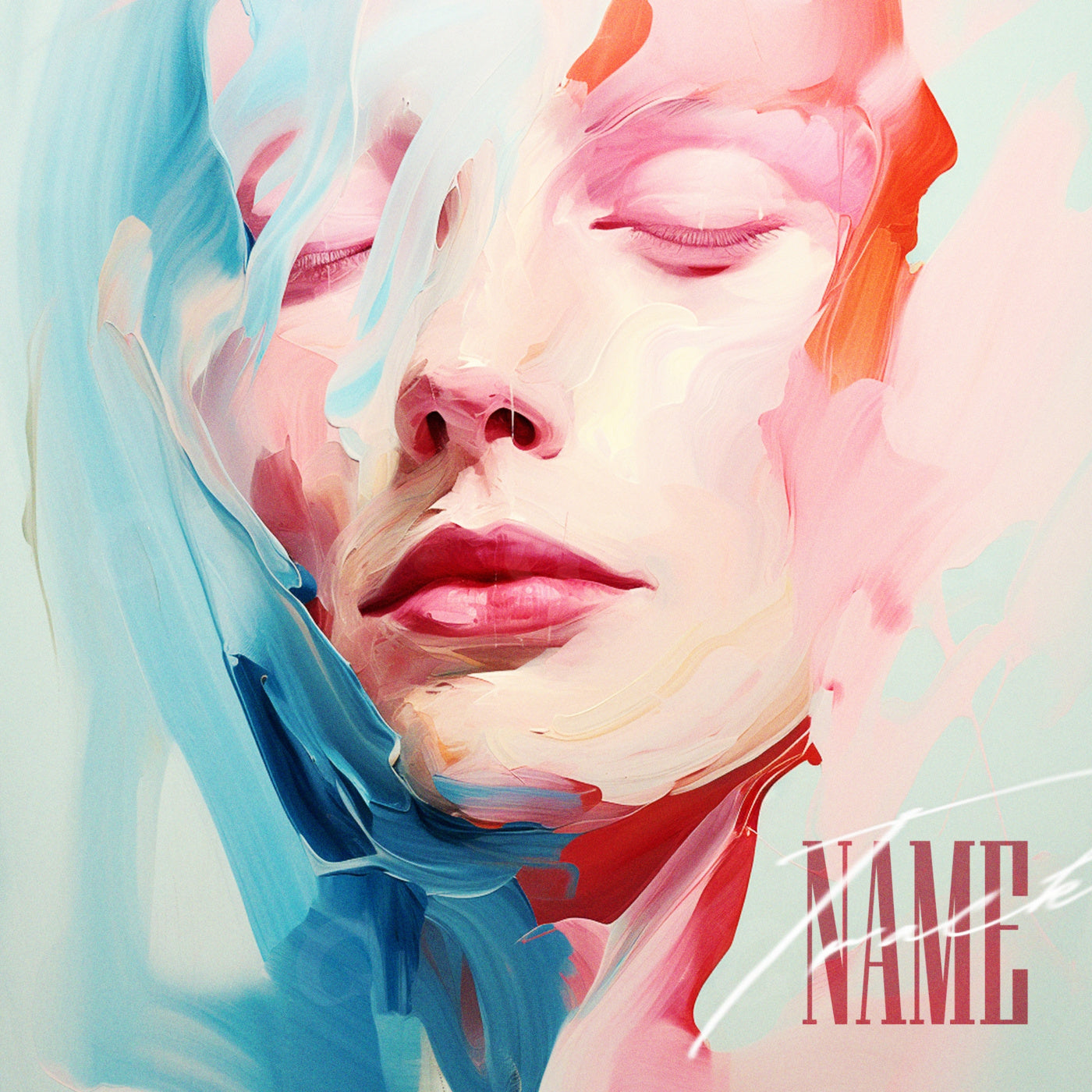 Serene painted face