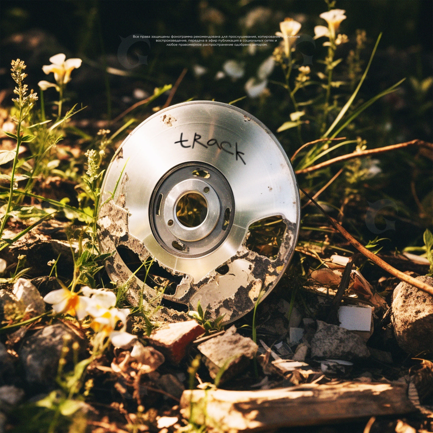 Broken music disc