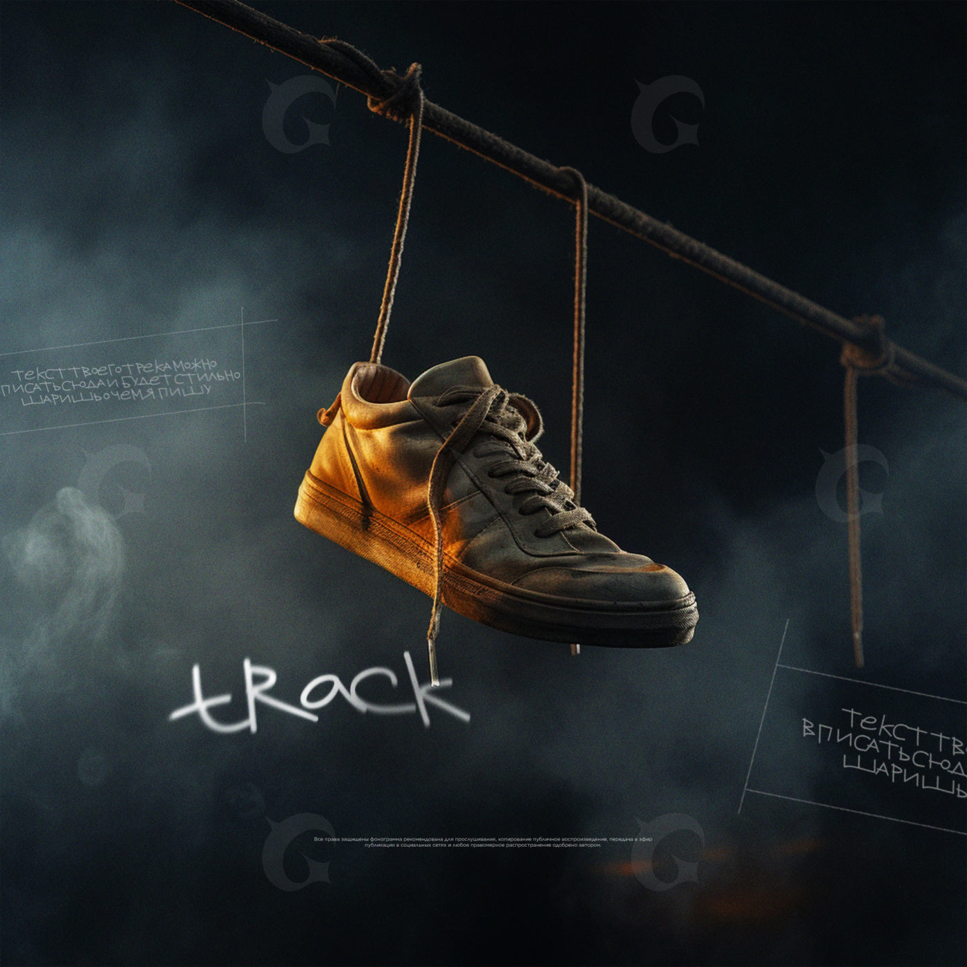 Hanging sneaker scene