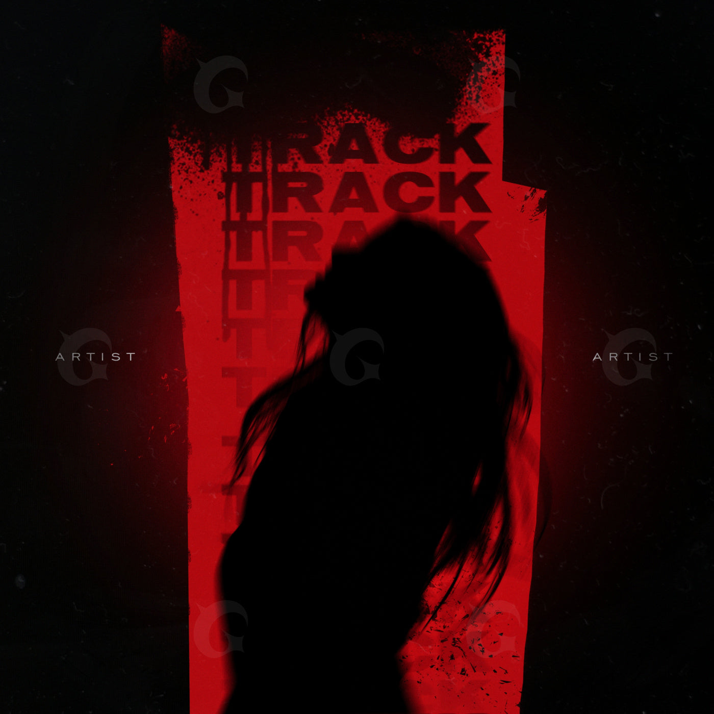 Shadowed woman silhouette