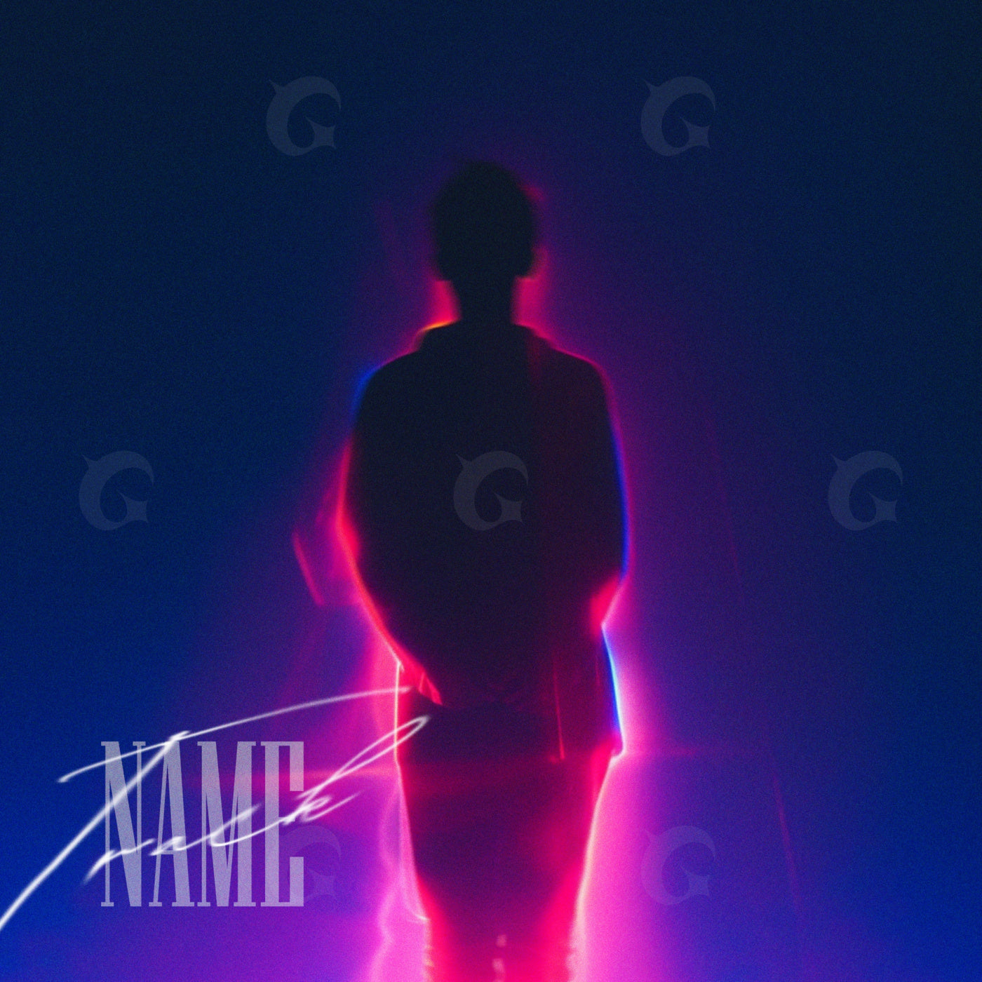 Neon silhouette echo