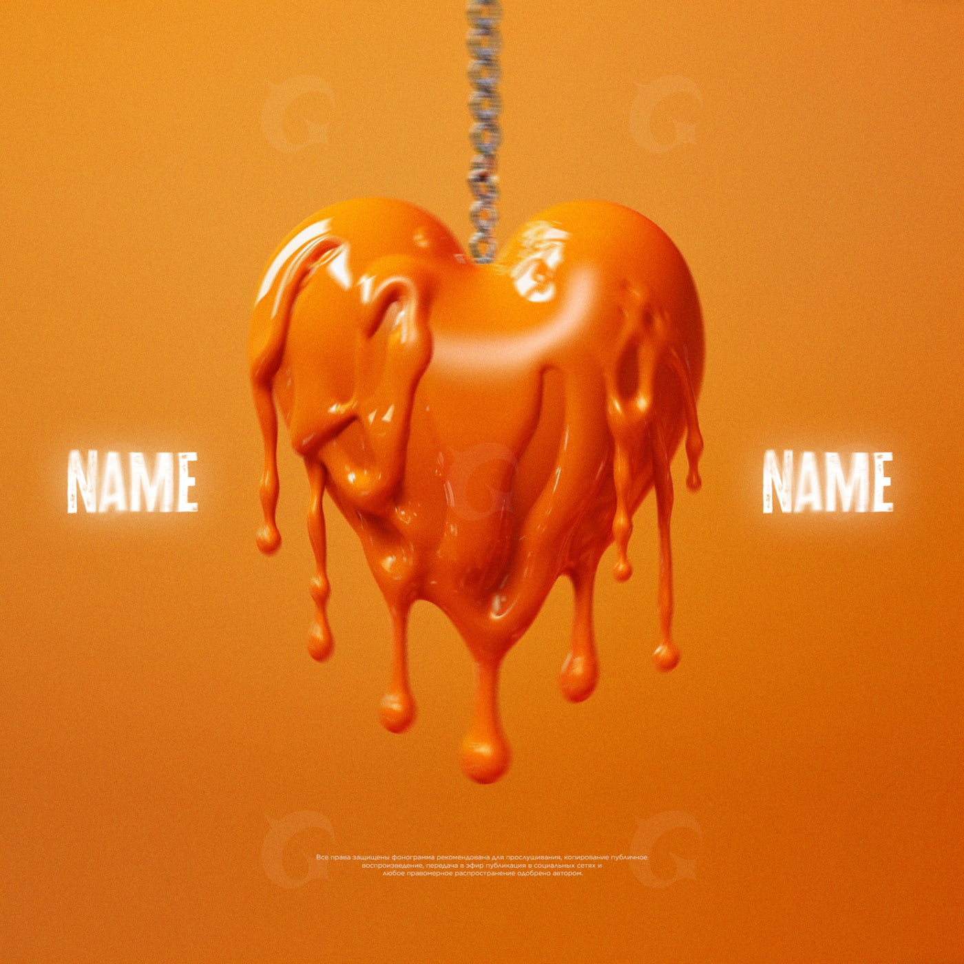 Dripping heart pendant