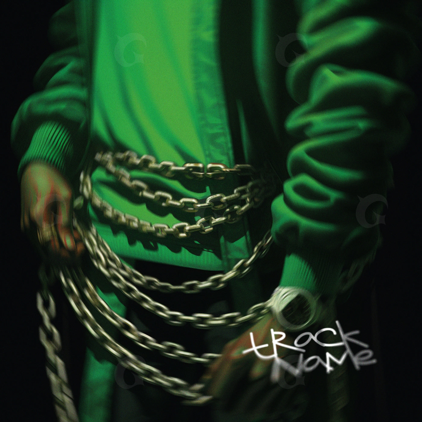 Chains around waist