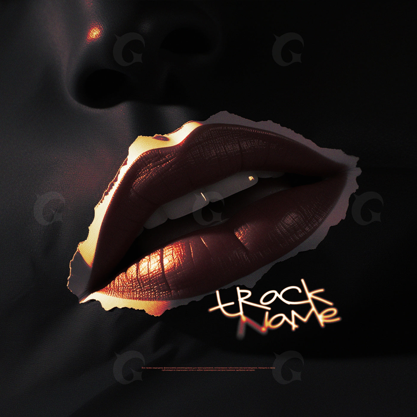 Torn silk kiss