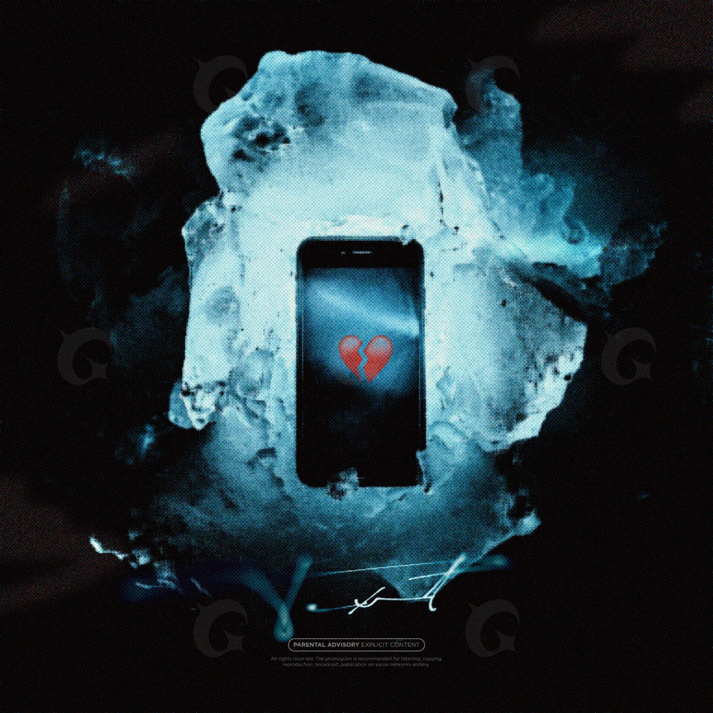 Broken heart phone