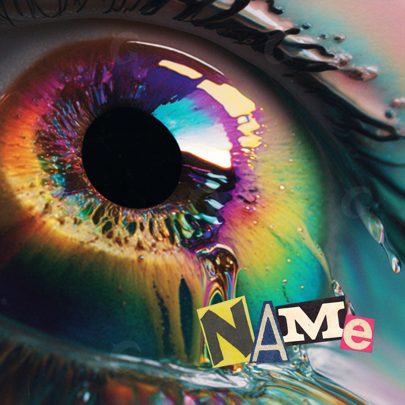 Iridescent eye tear