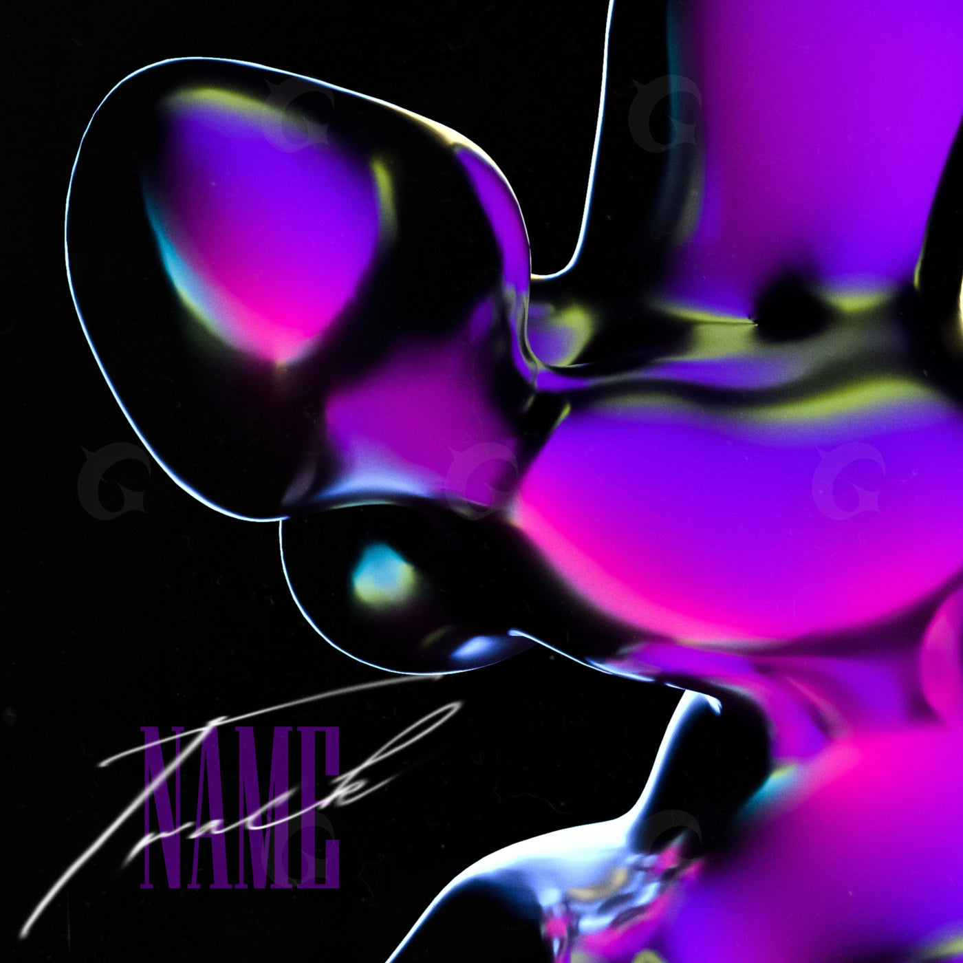 Liquid neon shapes