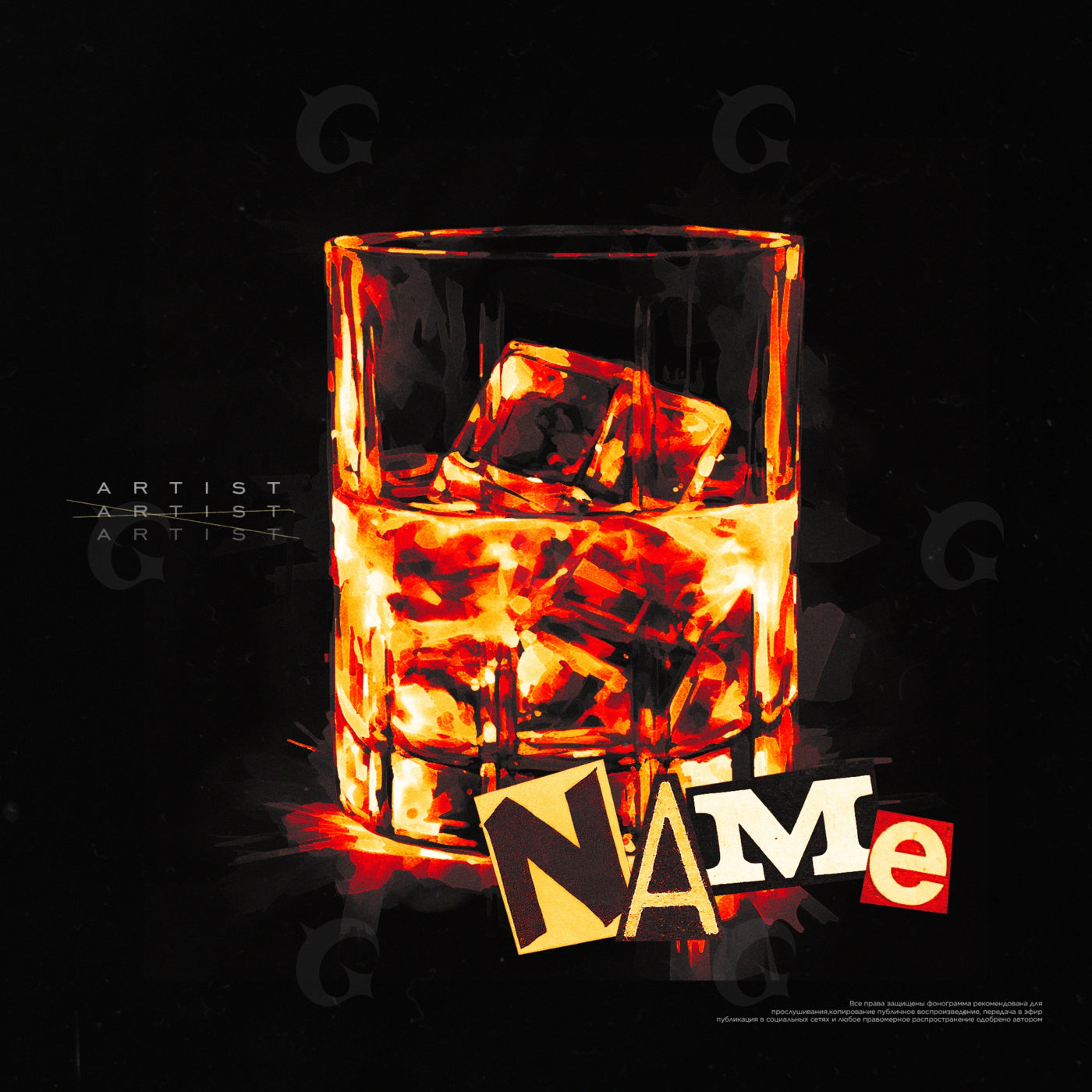 Whiskey glass night