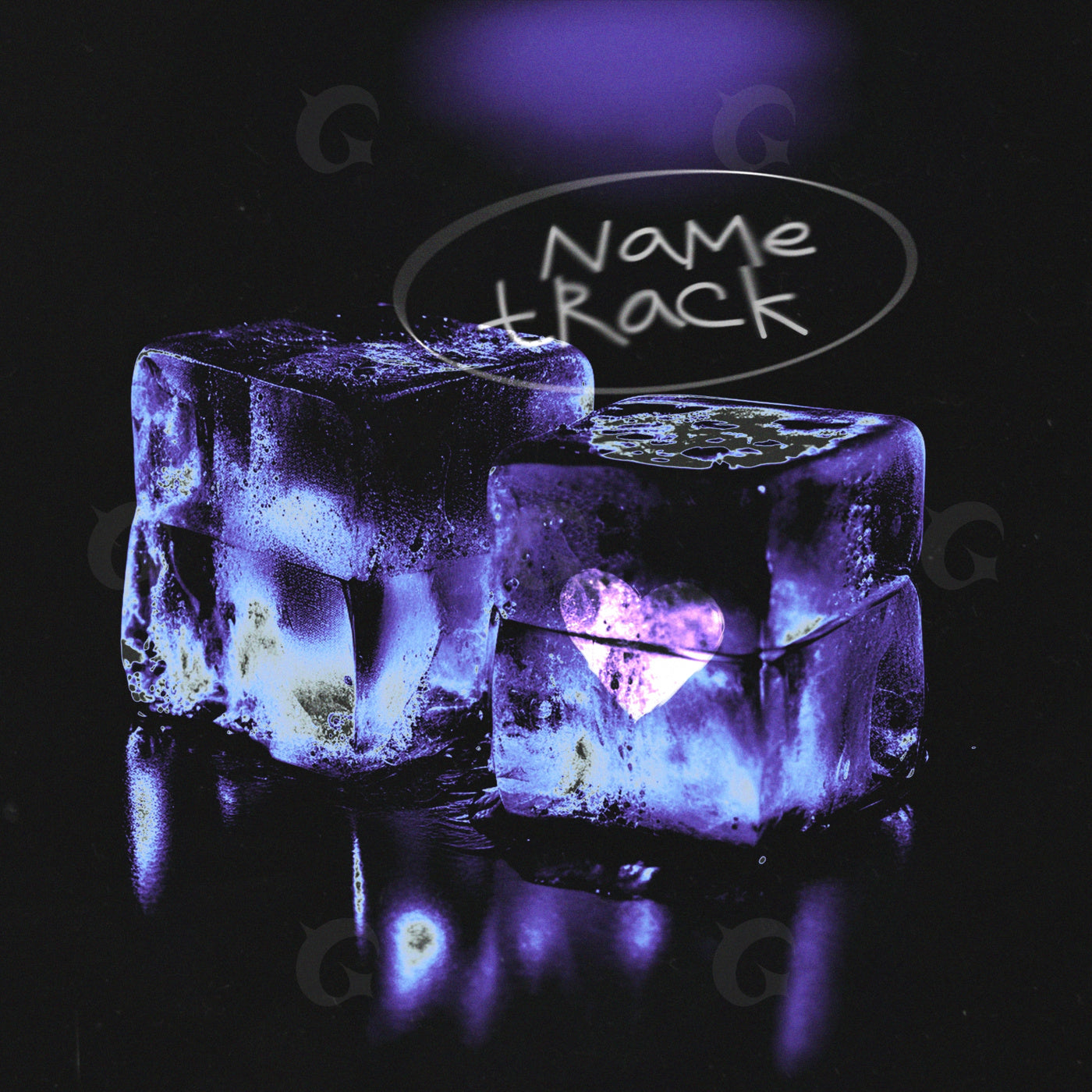 Frozen heart cubes