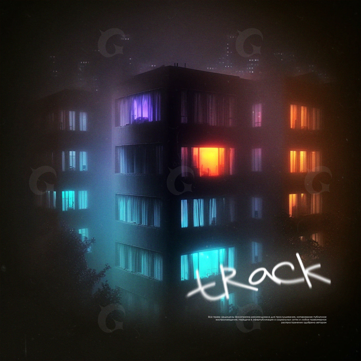 Neon windows night