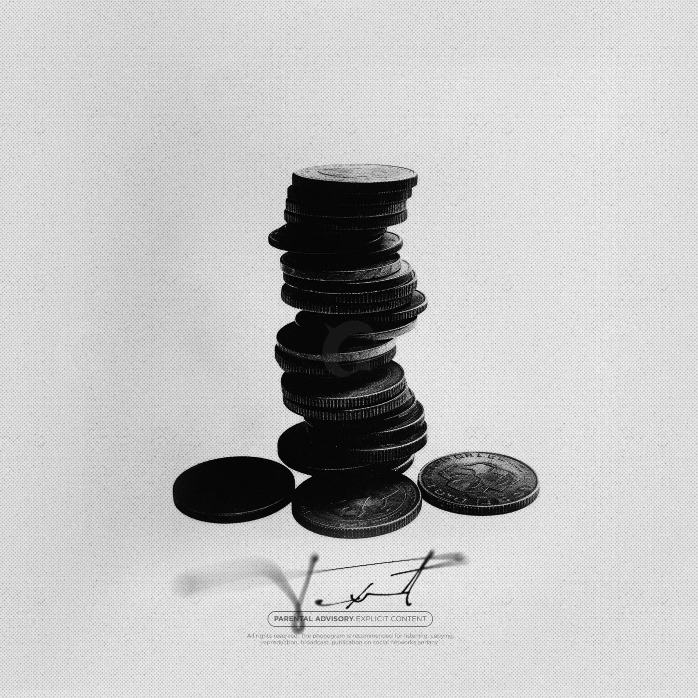 Stacked coin tower