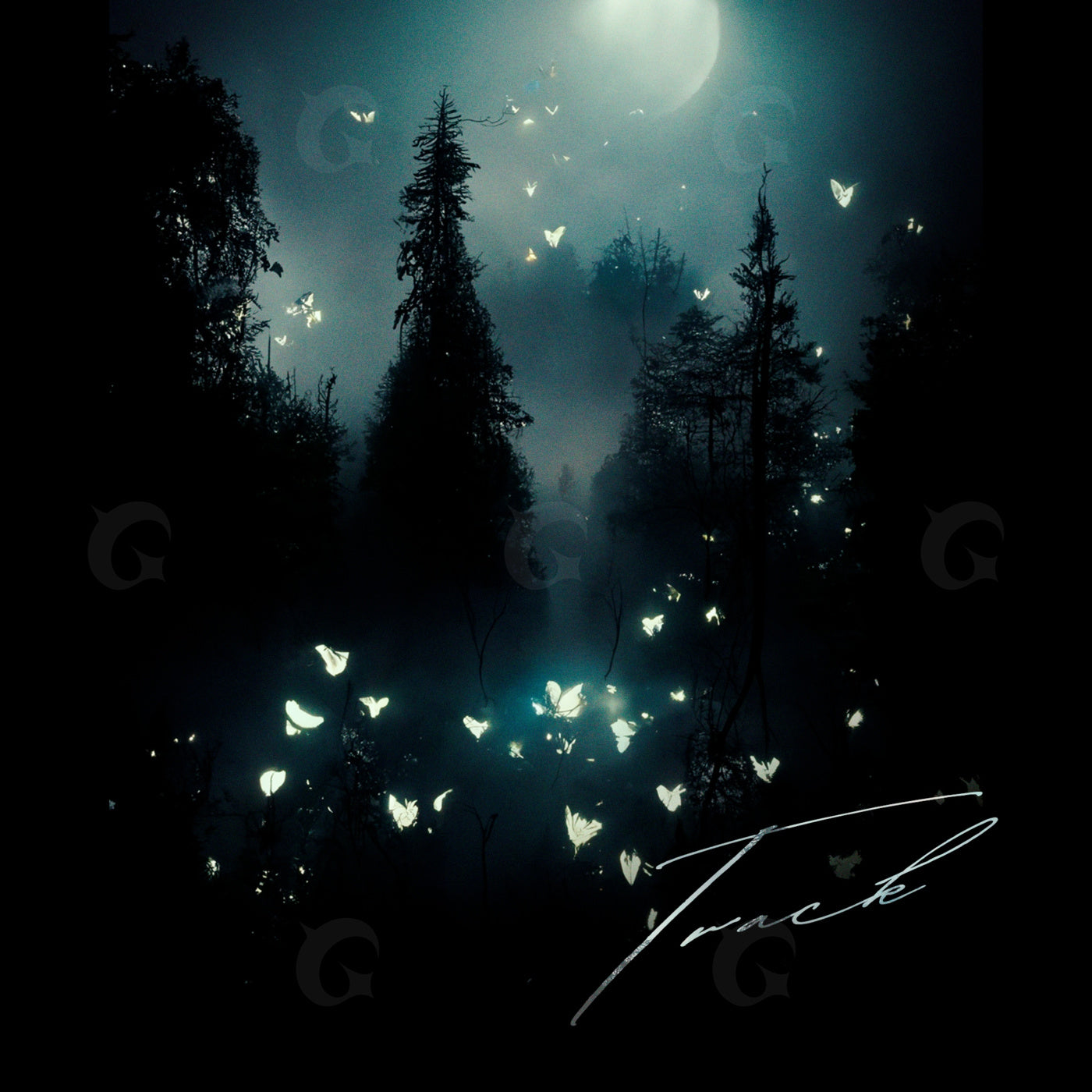 Moonlit moth forest