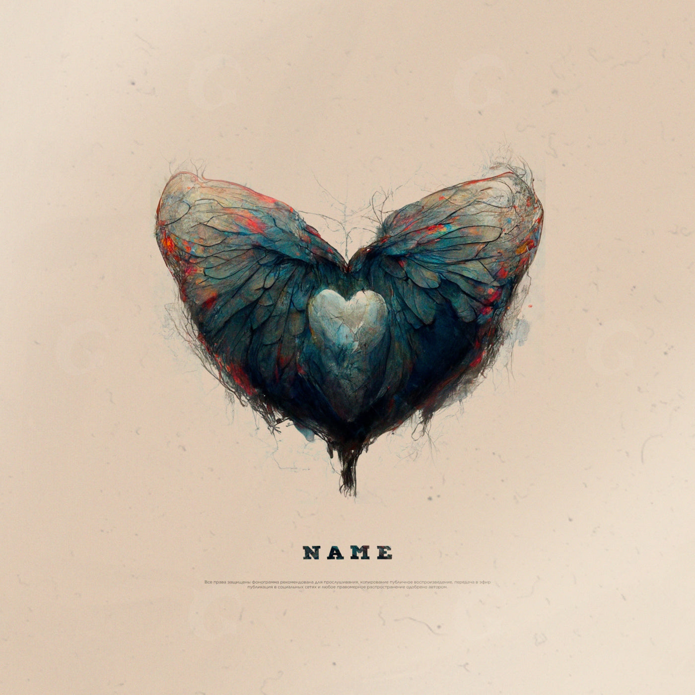 Winged heart embrace