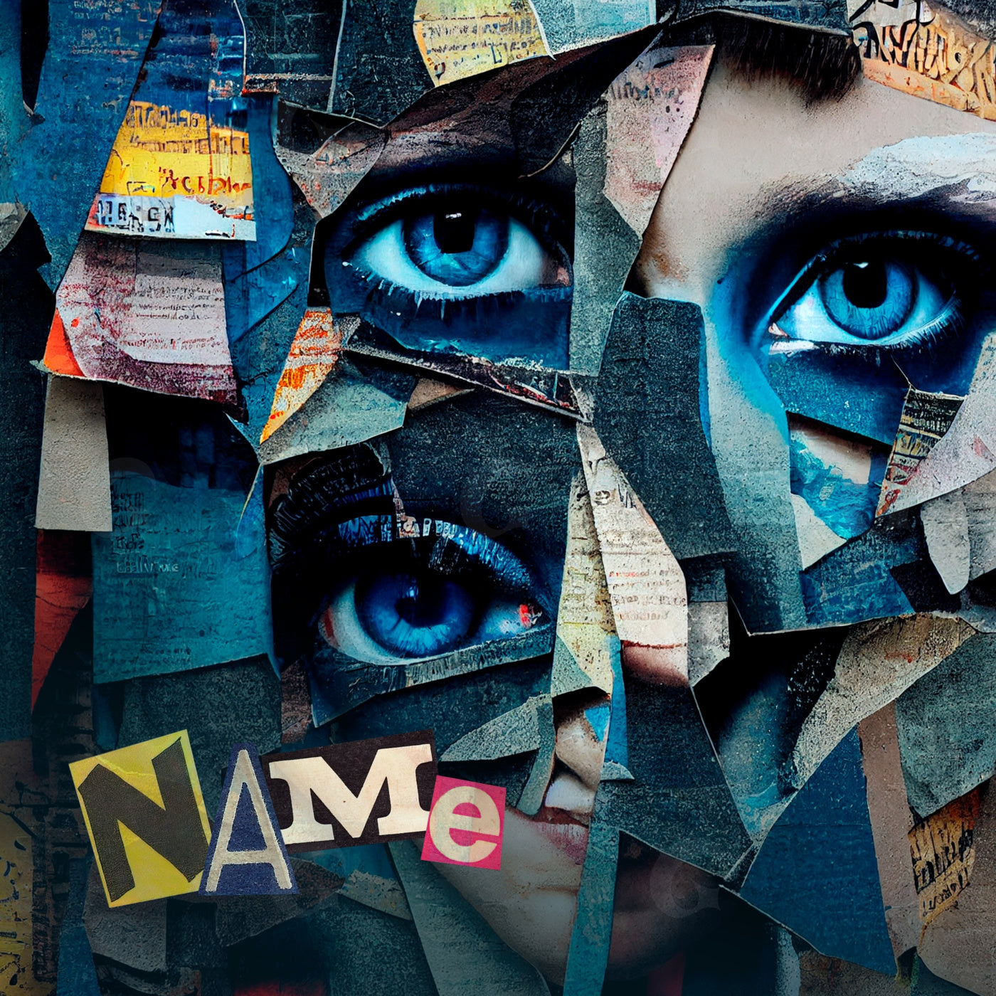 Piercing collage eyes