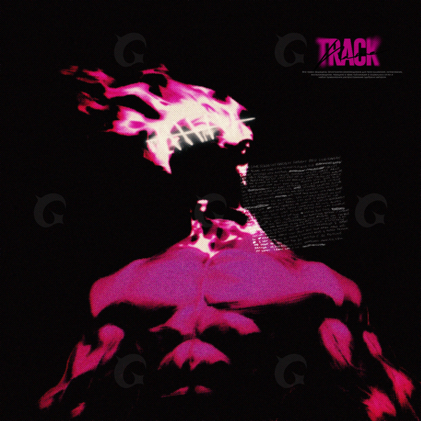 Flaming skull warrior