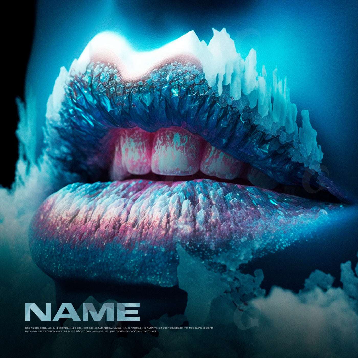 Frosted crystal lips