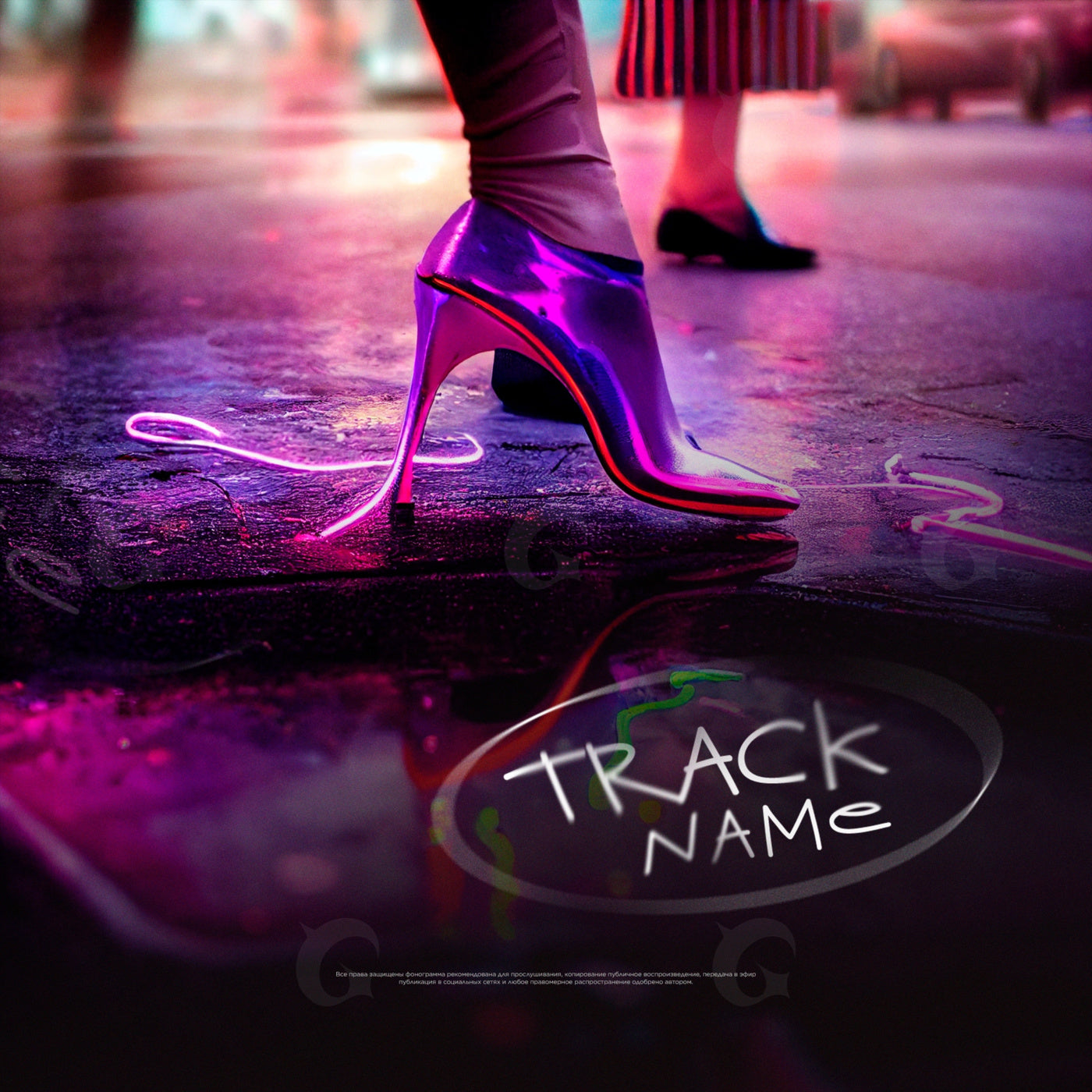 Neon stiletto night