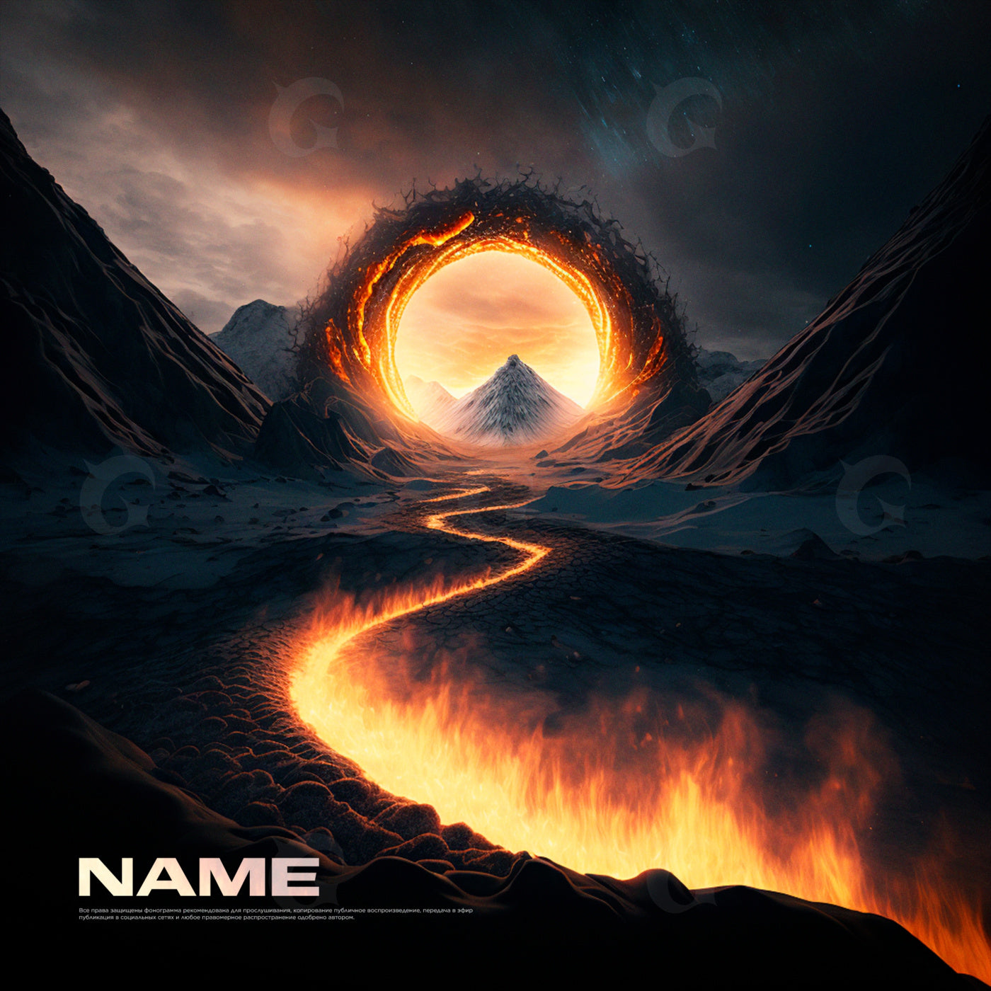Ring of burning path