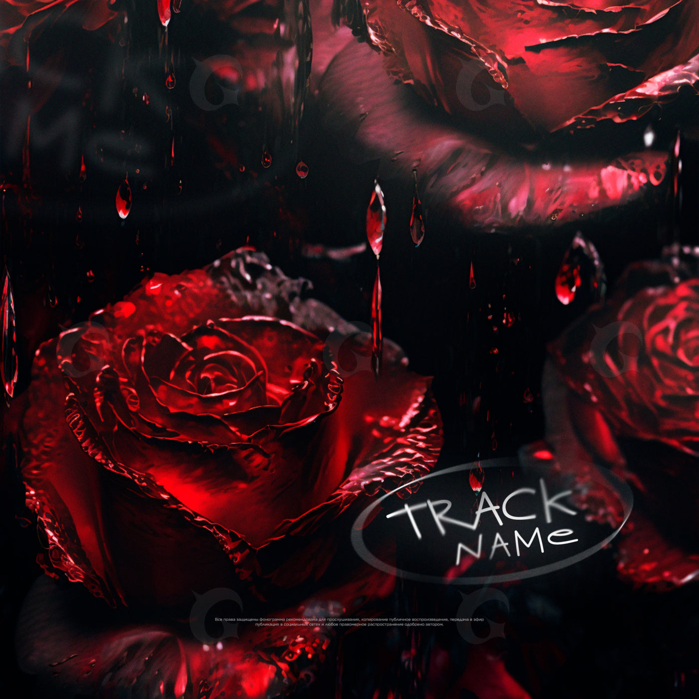 Bloodied rose tears