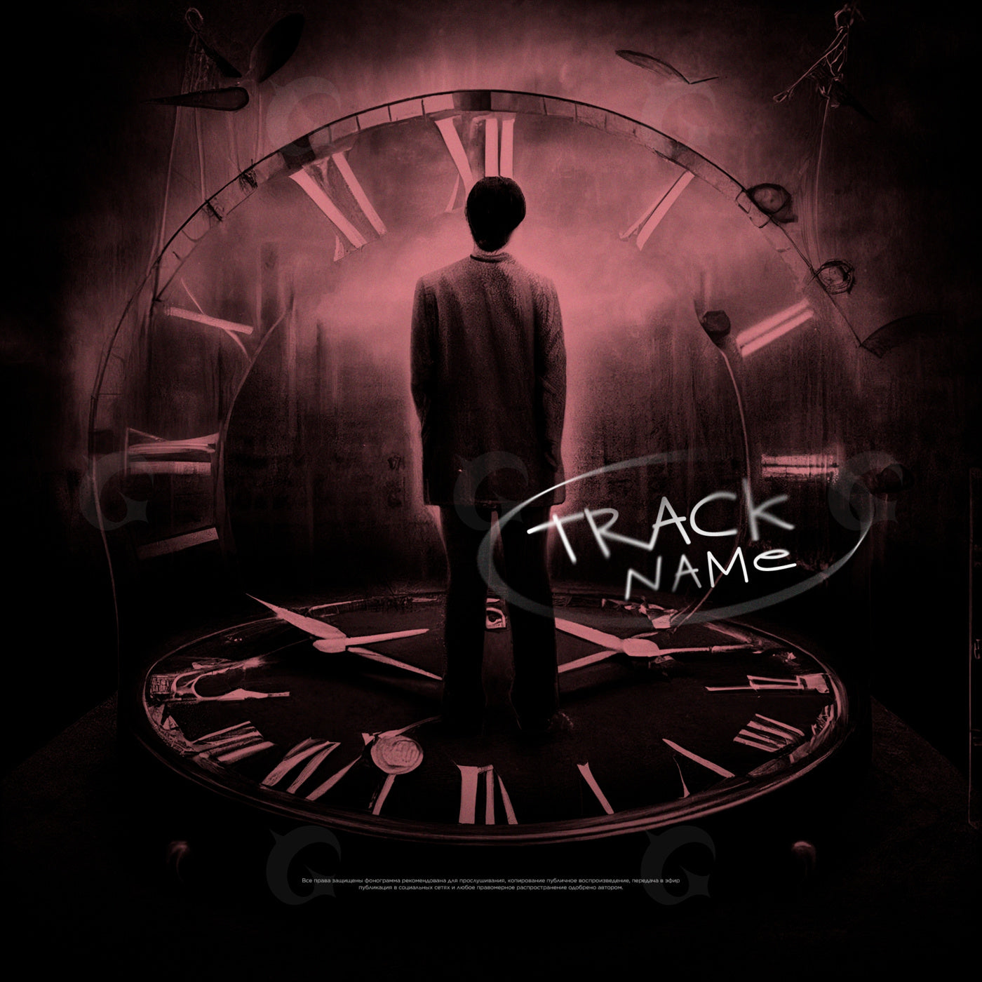 Man standing clock