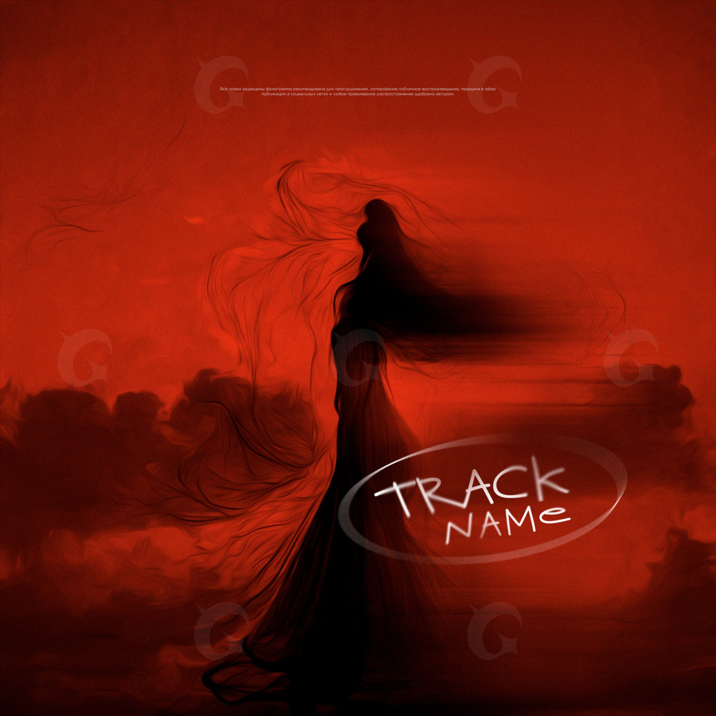 Shadowed woman silhouette