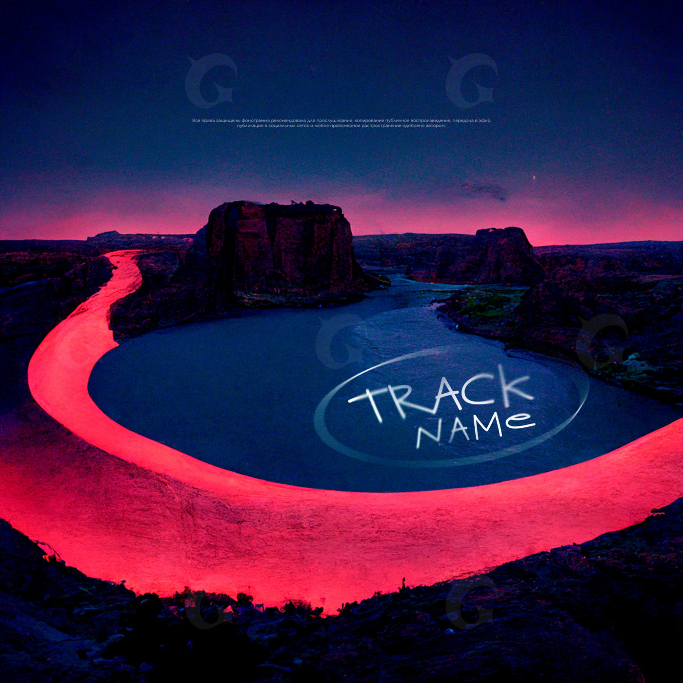 Neon river bend