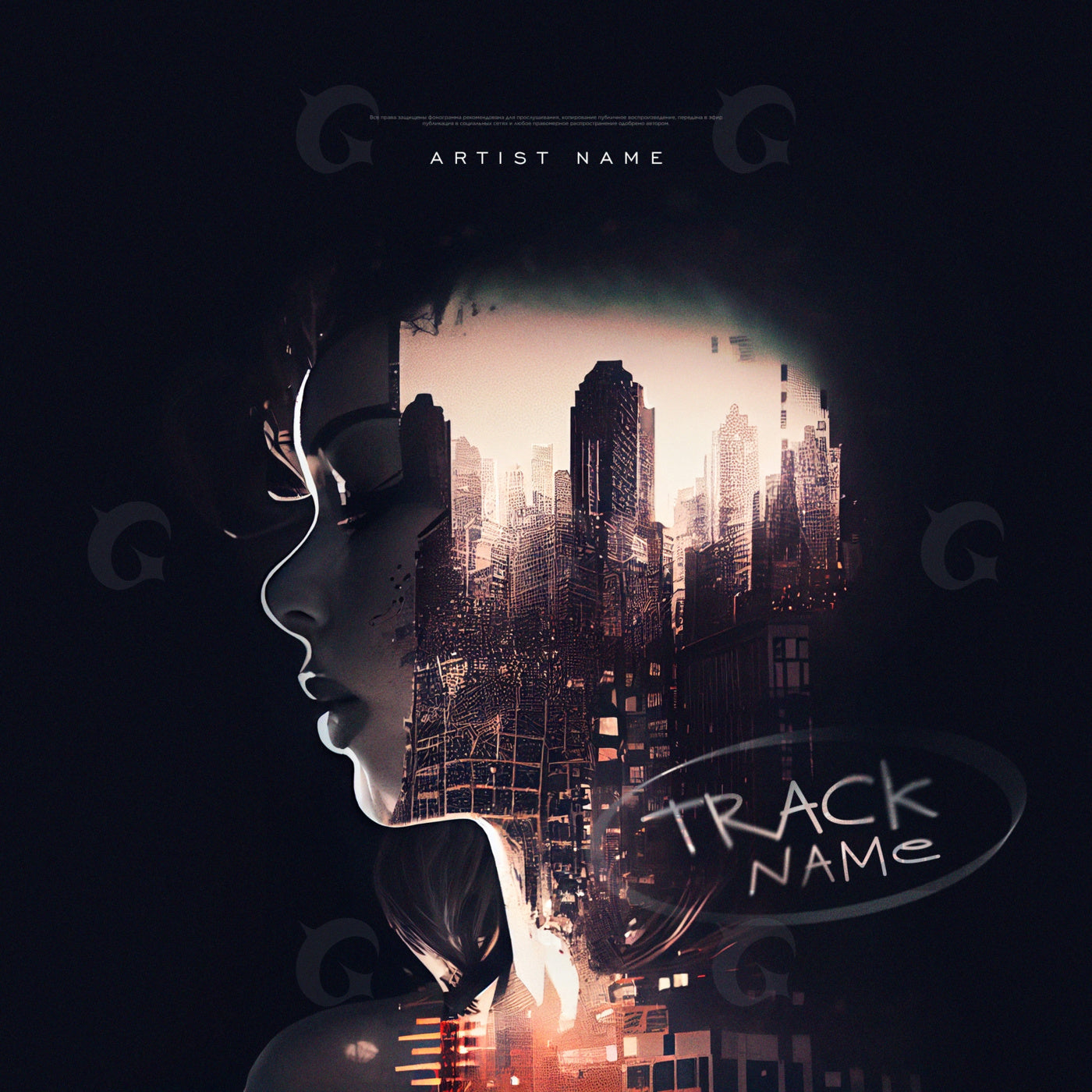 City silhouette mind