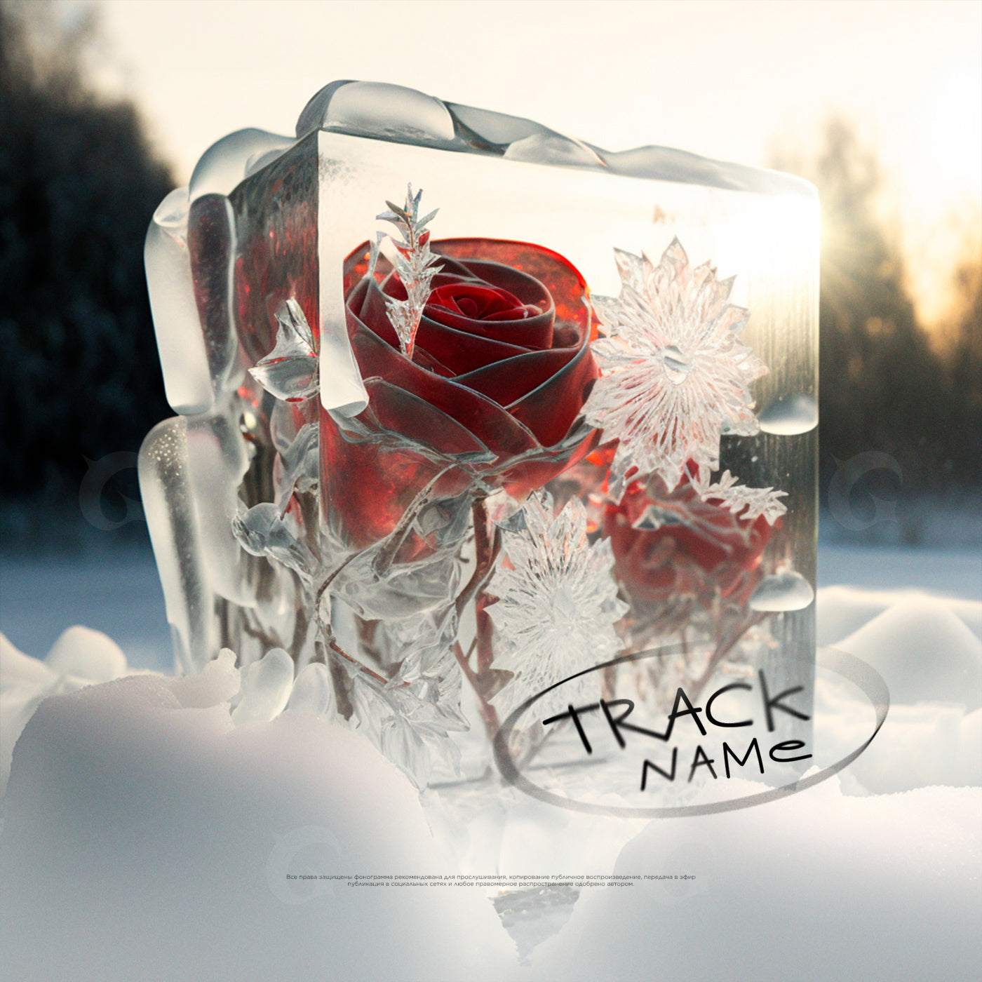 Frozen rose sanctuary