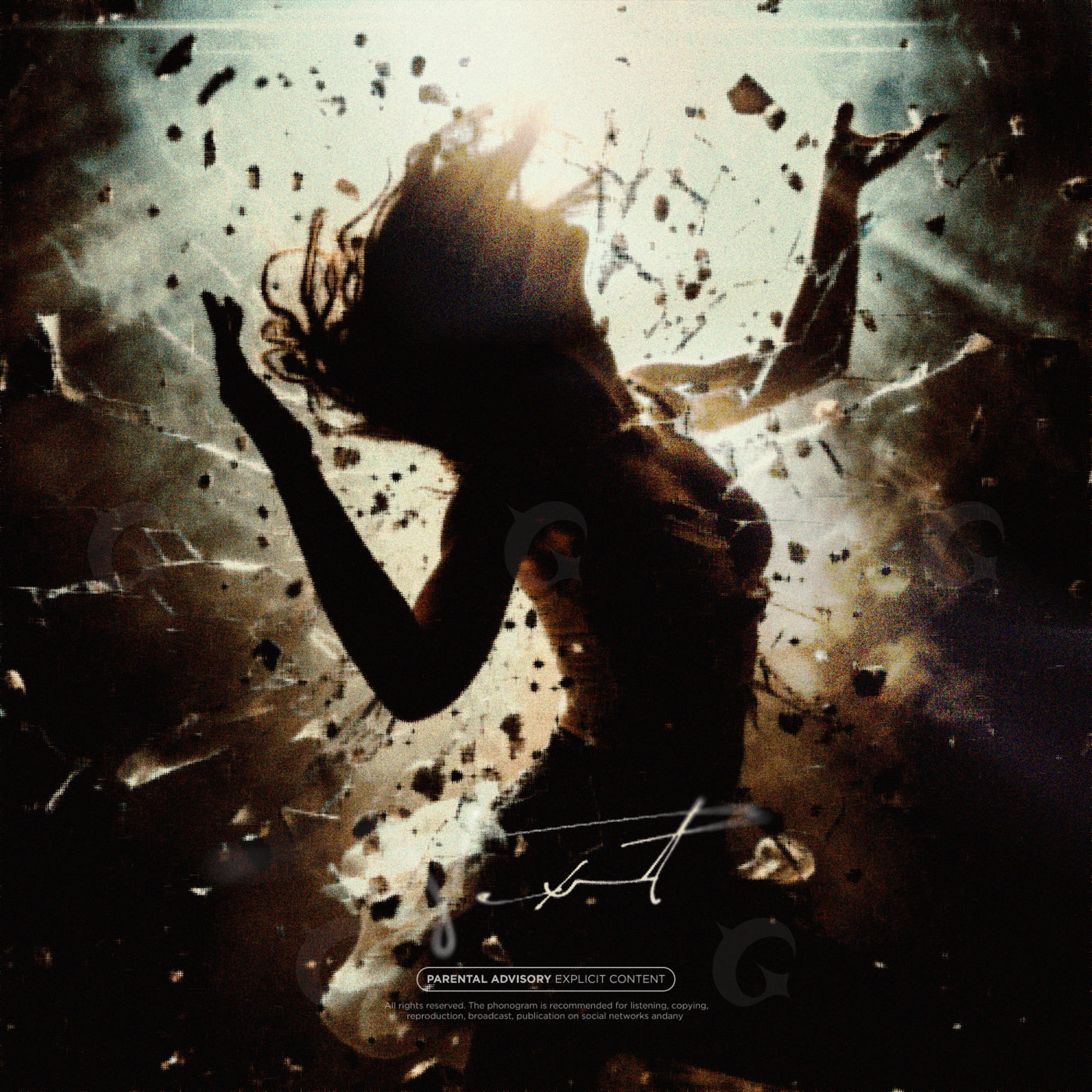 Shattered rising woman