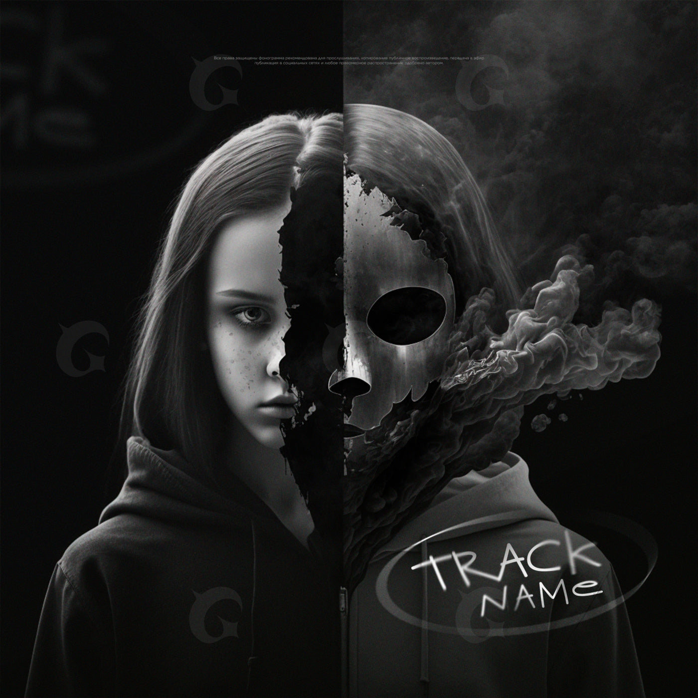 Half masked girl