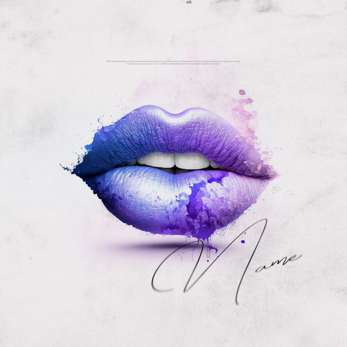 Painted velvet kiss