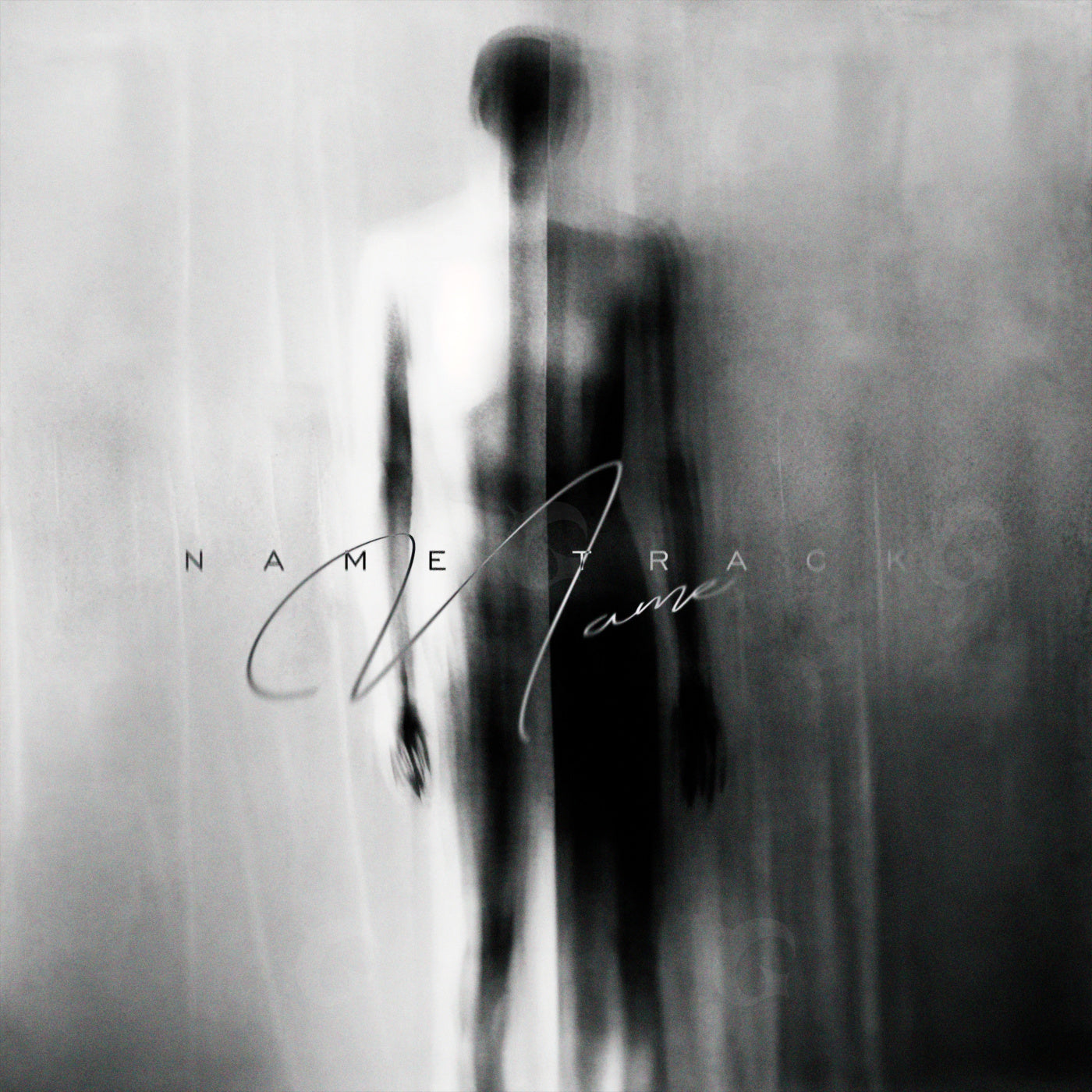 Blurred human silhouette