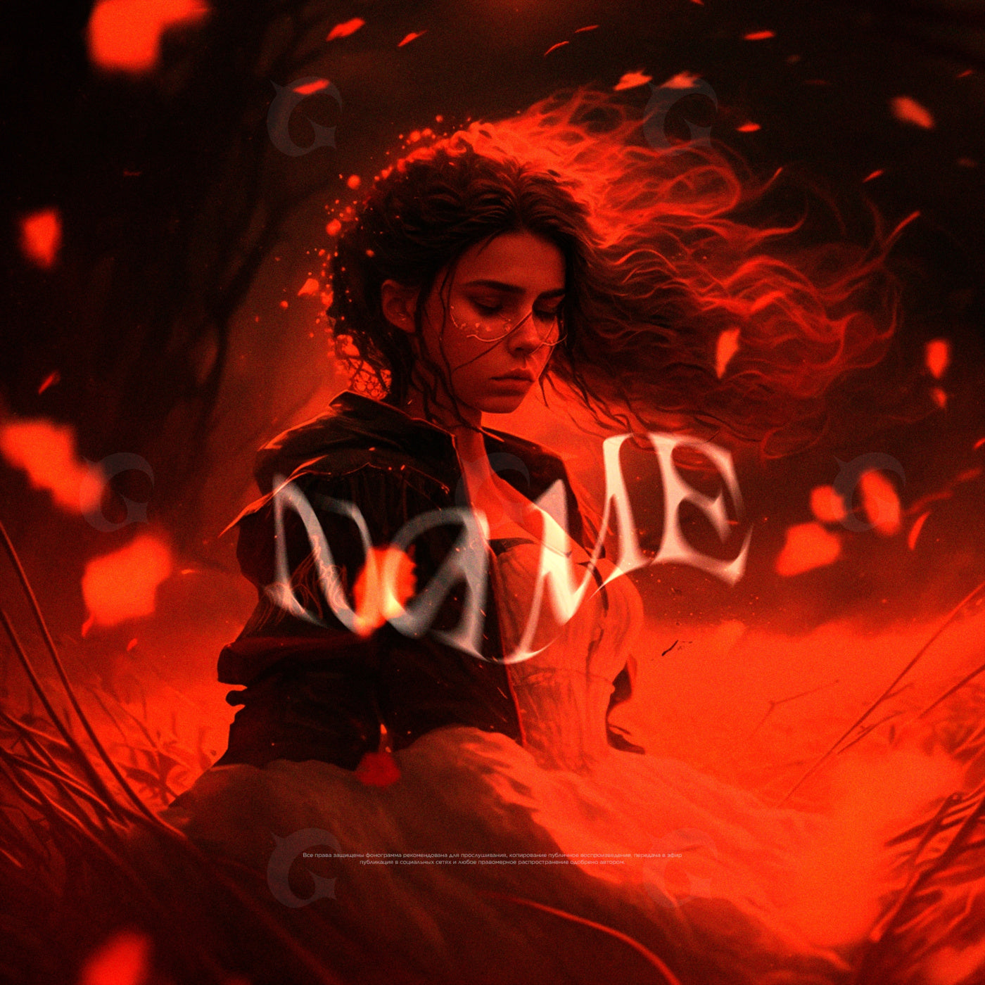 Embers around her