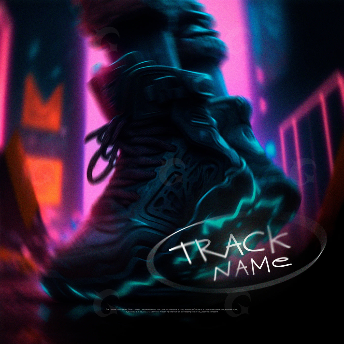 Neon runner boots