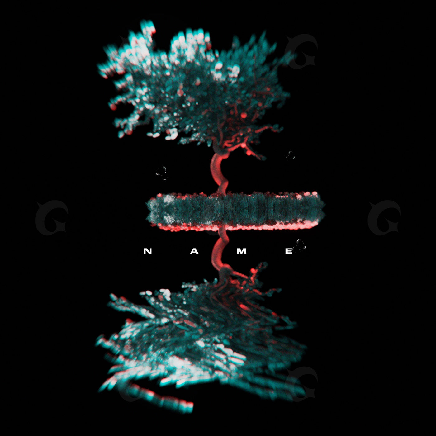 Floating bonsai reflection