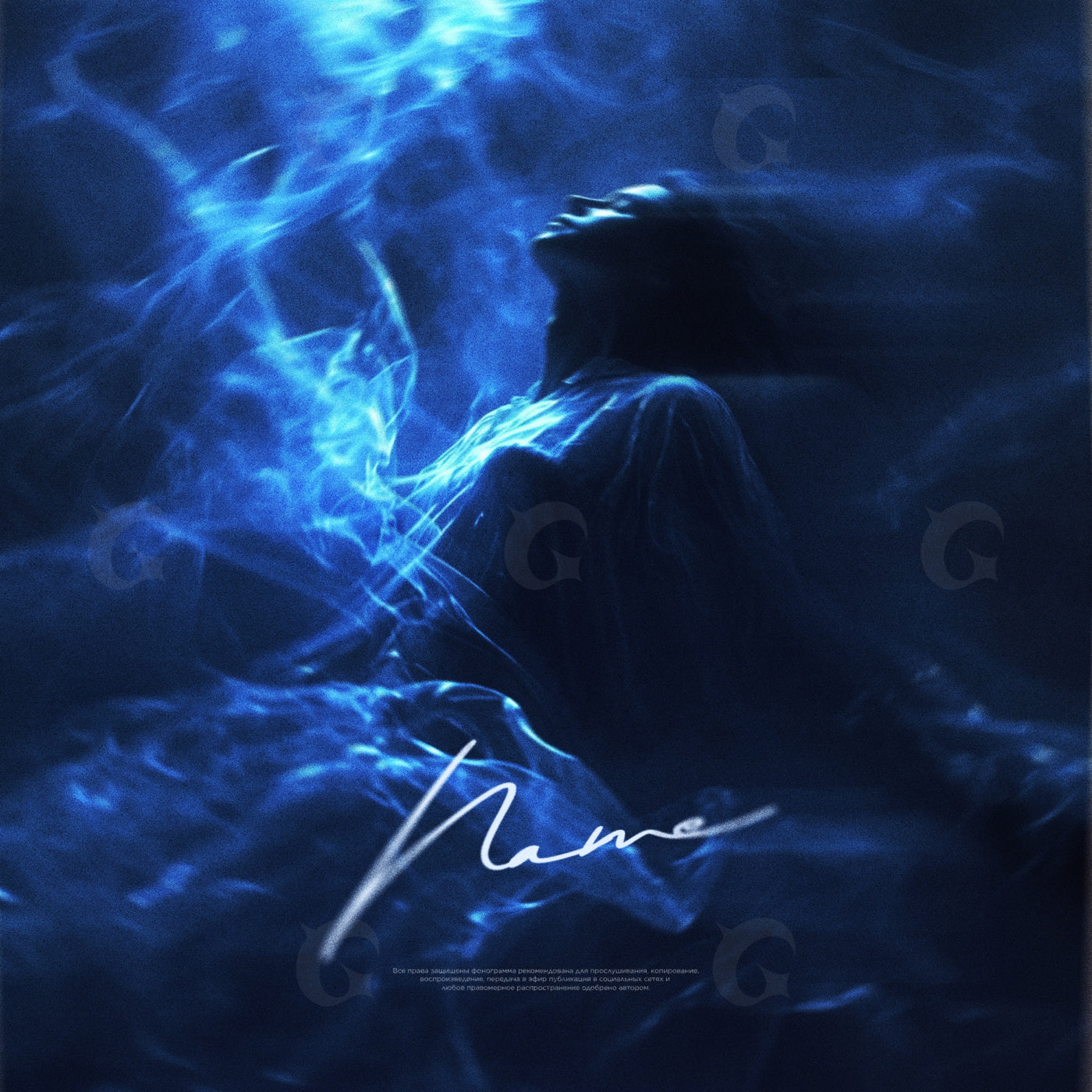 Ethereal woman rising