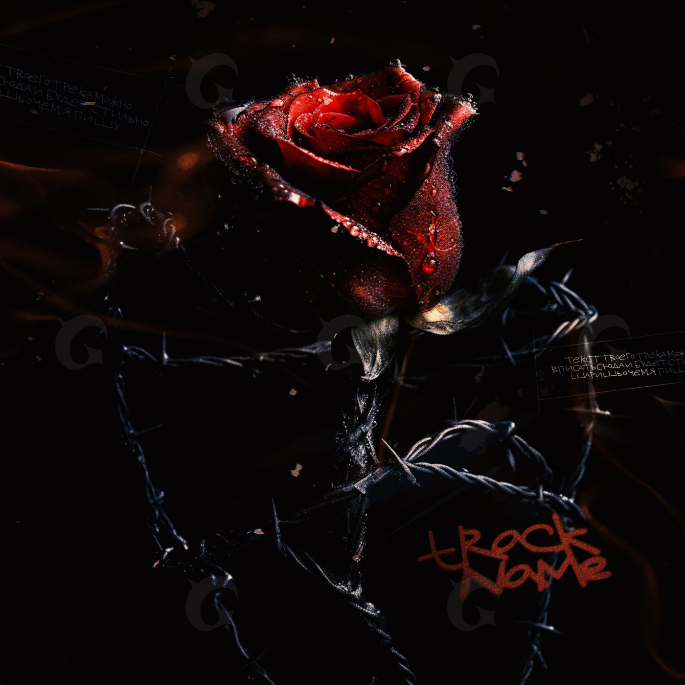 Thornbound velvet rose