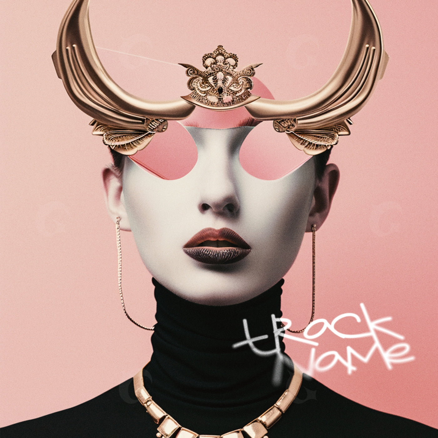 Ornate horned mask