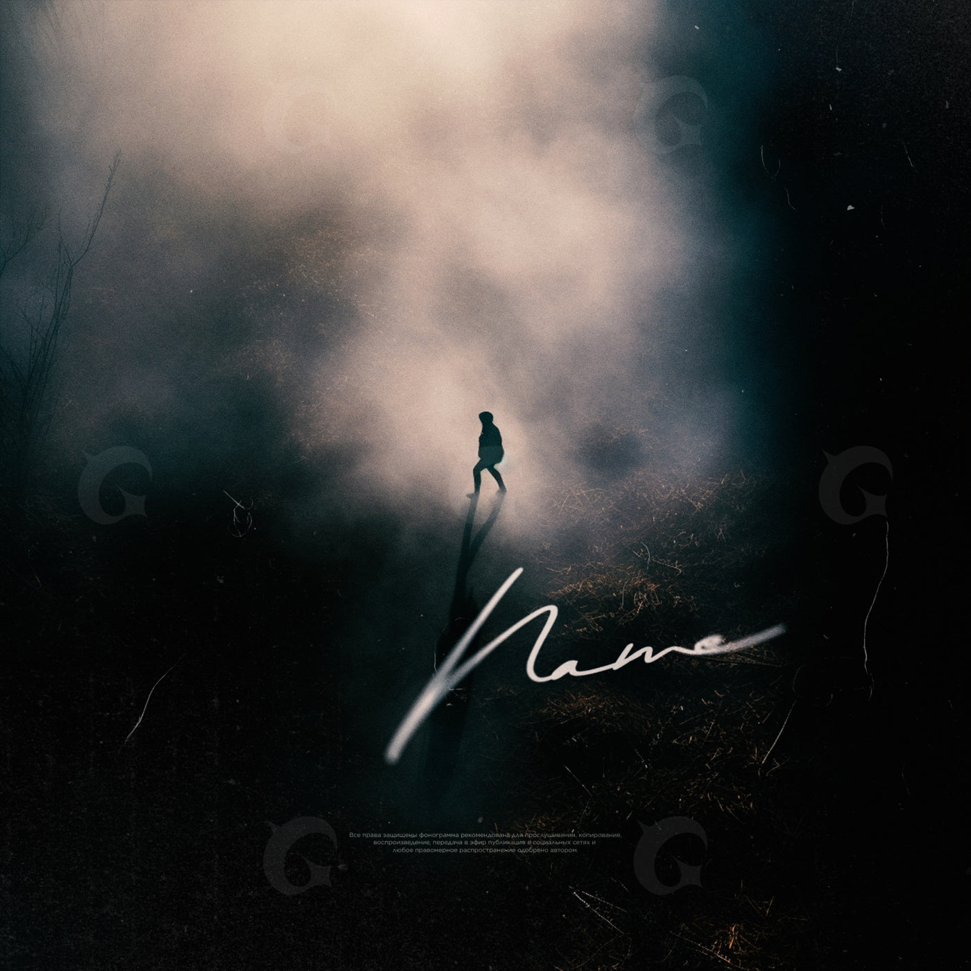 Alone in mist