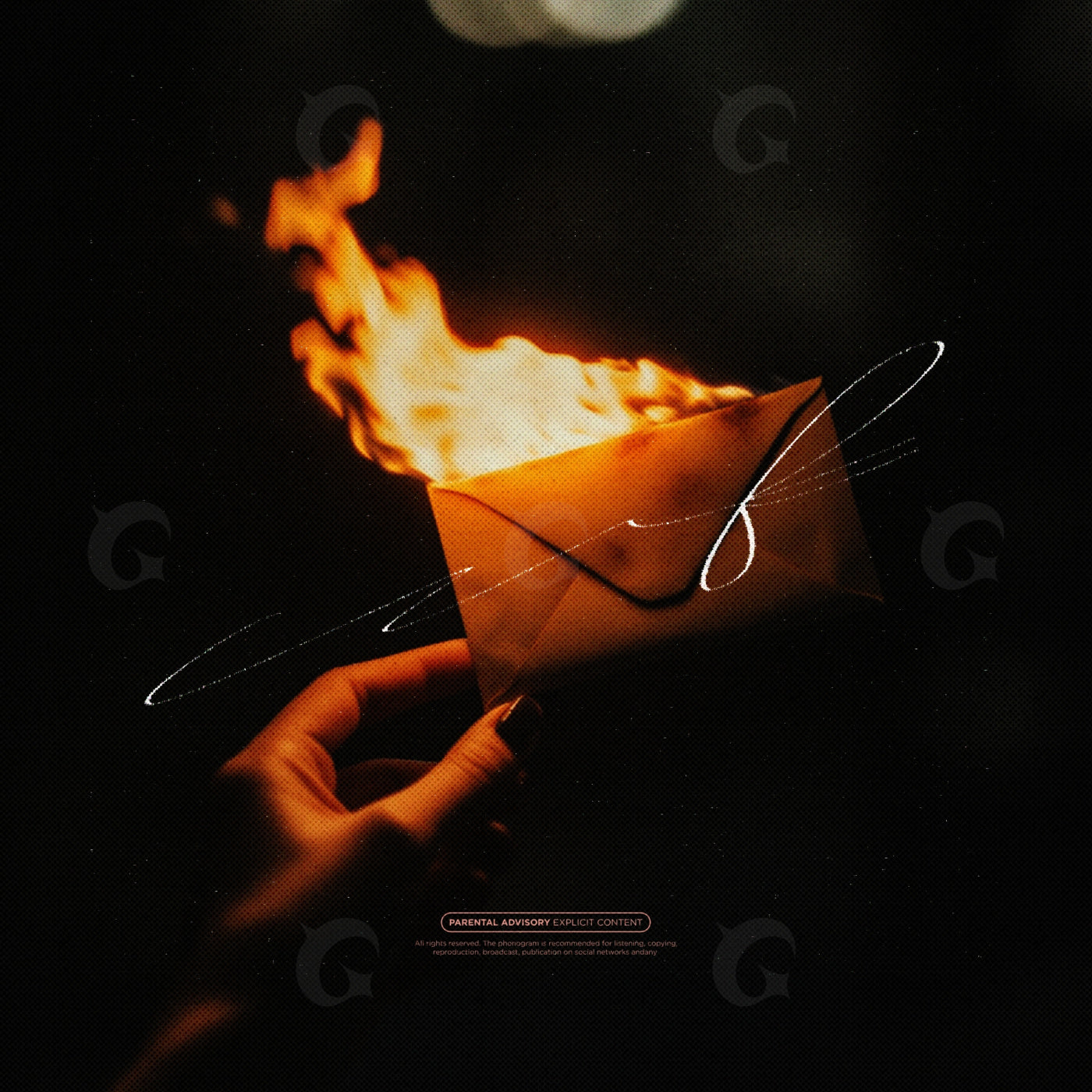 Burning letter night