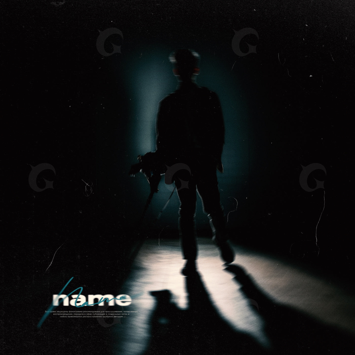 Silhouette with camera