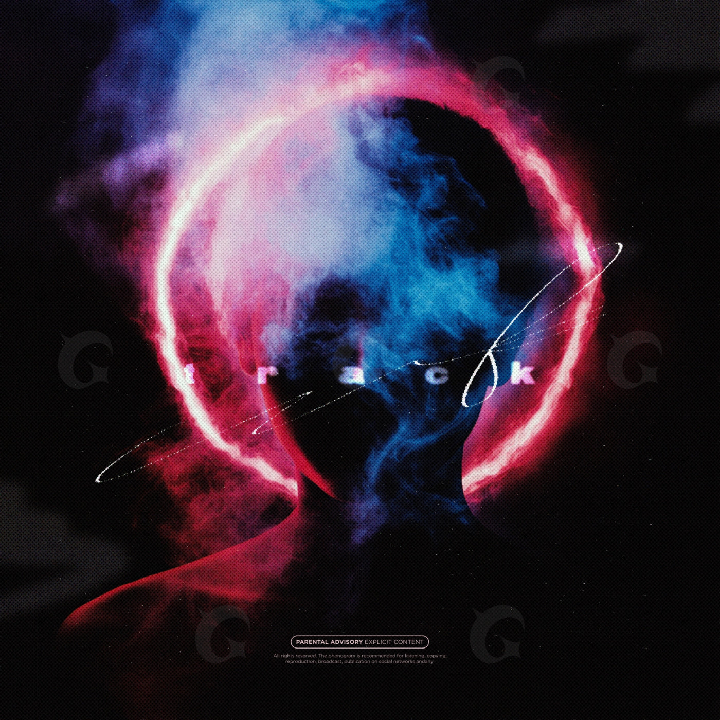 Haloed silhouette smoke