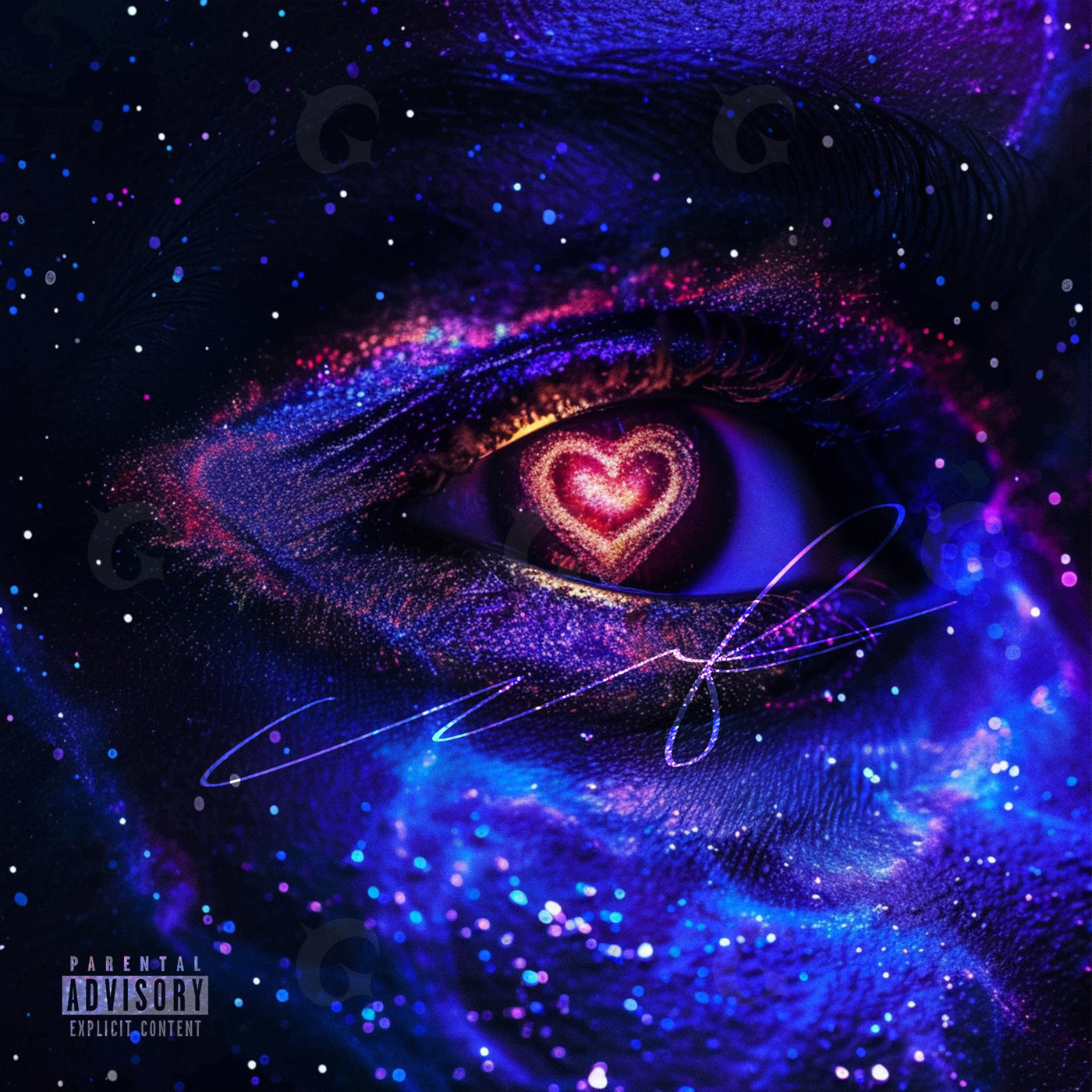 Starlit heart gaze