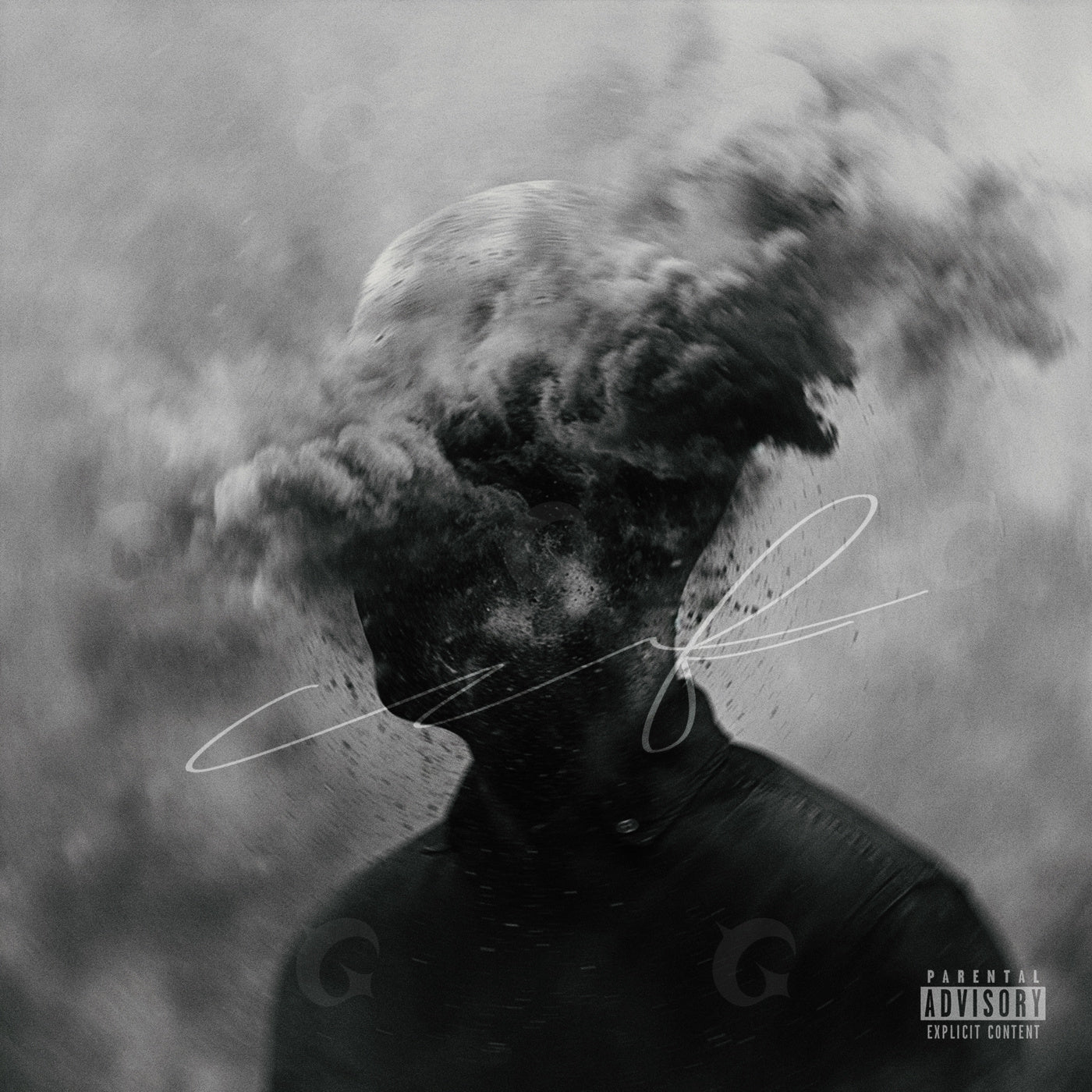 Head in smoke