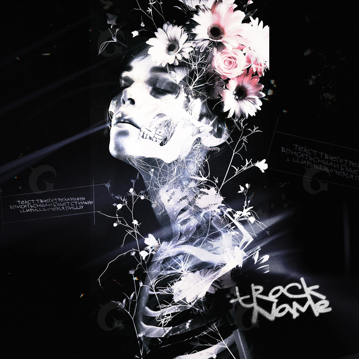 Floral skull reverie