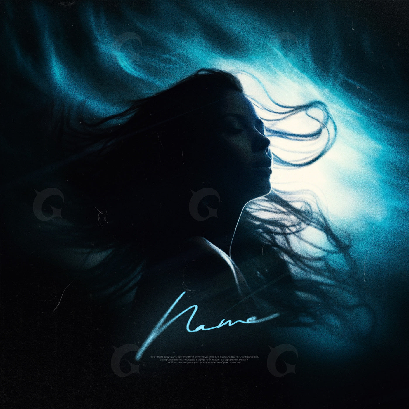 Waves around her
