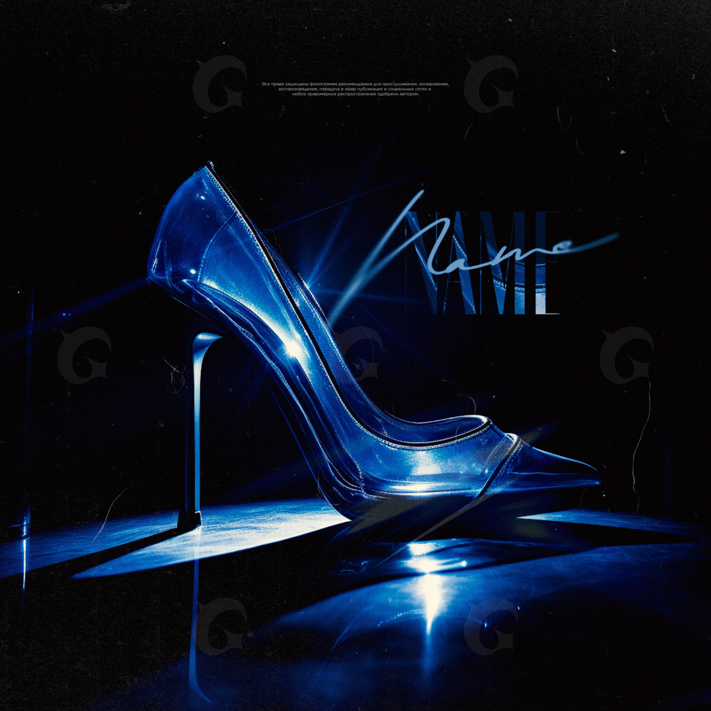 Glass stiletto reflection