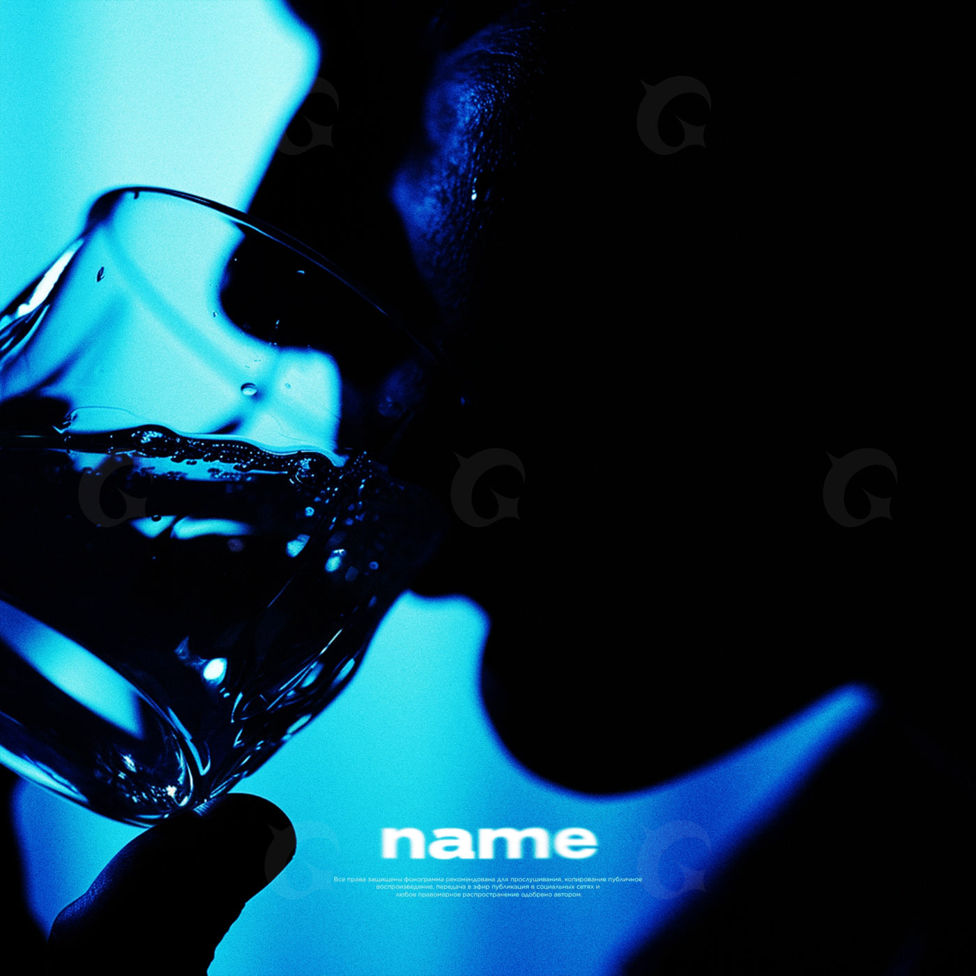 Midnight glass sip
