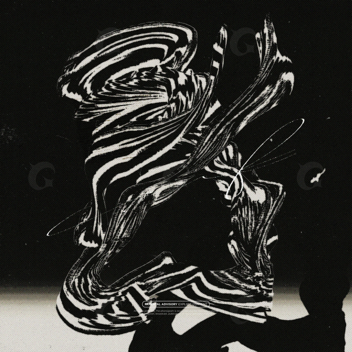 Swirling zebra forms